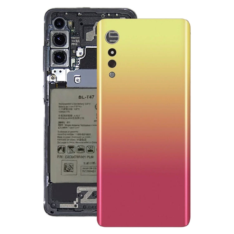 Battery Back Cover for LG Velvet LMG910EMW LM-G910EMW / Velvet 5G LM-G900N LM-G900EM (Illusion Sunset), For LG Velvet, For LG Velvet (Illusion Sunset)