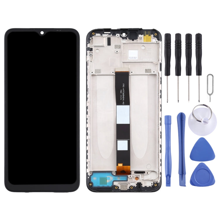 Schermo LCD e digitalizzatore assemblaggio completo con cornice per Xiaomi Redmi 9A / Redmi 9C / Redmi 9C NFC / Redmi 9AT / Redmi 9i / Redmi 9 Activ / Poco C31 / Redmi 10A, For Xiaomi Redmi 9A