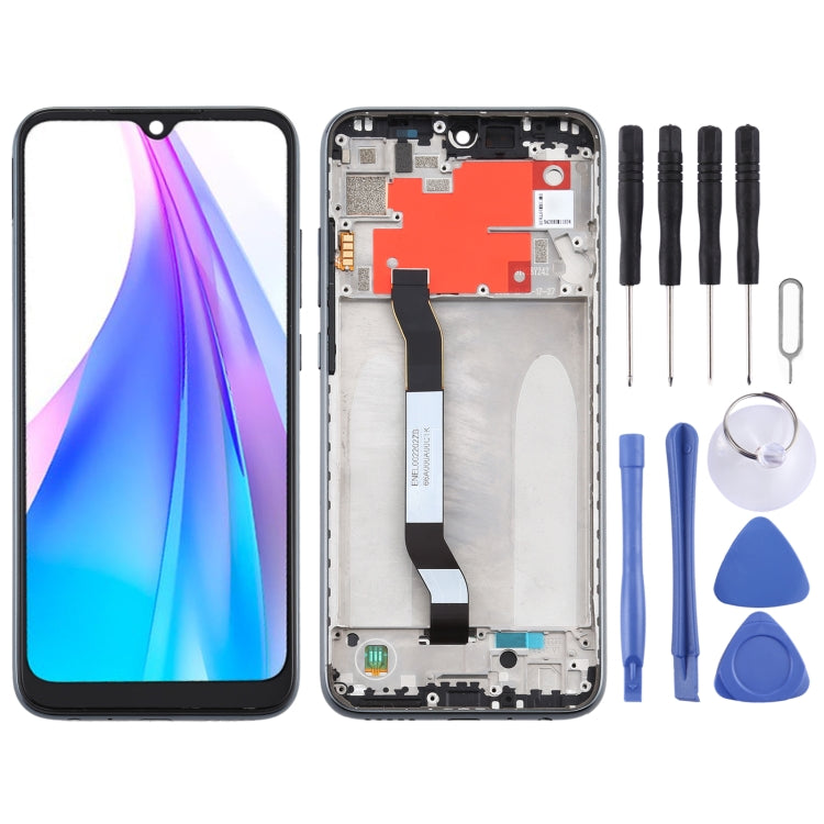 LCD Screen and Digitizer Full Assembly with Frame for Xiaomi Redmi Note 8T, For Xiaomi Redmi Note 8T, For Xiaomi Redmi Note 8T(Silver)