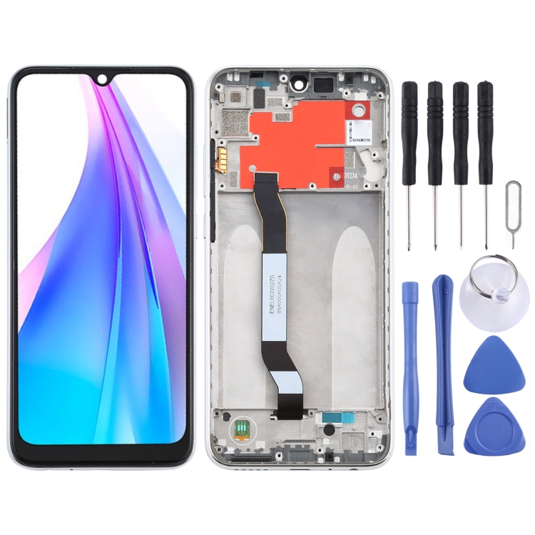 Schermo LCD e digitalizzatore assemblaggio completo con cornice per Xiaomi Redmi Note 8T, For Xiaomi Redmi Note 8T, For Xiaomi Redmi Note 8T(Silver)