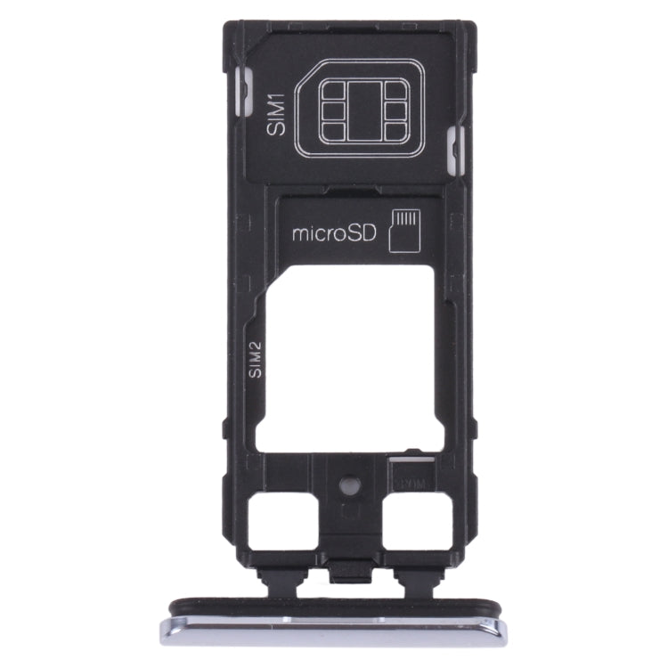 SIM Card Tray + SIM Card Tray/Micro SD Card Tray for Sony Xperia 1 / Xperia XZ4, For Sony Xperia 1 / Xperia XZ4 (Dual Card)