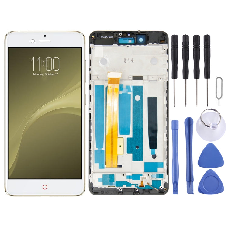 Schermo LCD e digitalizzatore assemblaggio completo con cornice per ZTE Nubia Z11 Mini S NX549J, For ZTE Nubia Z11 Mini S