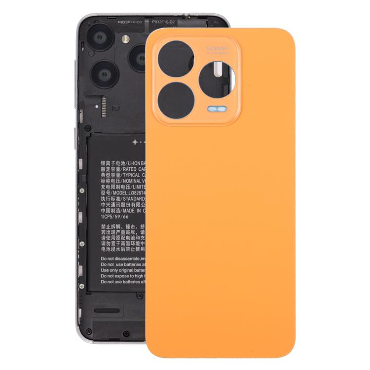 Cover posteriore per batteria con adesivo, in similpelle, per ZTE Blade V70., For ZTE Blade V70 Design, For ZTE Blade V70 Design (Leather Material)