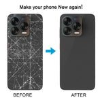 Cover posteriore per batteria con adesivo, in similpelle, per ZTE Blade V70., For ZTE Blade V70 Design, For ZTE Blade V70 Design (Leather Material)