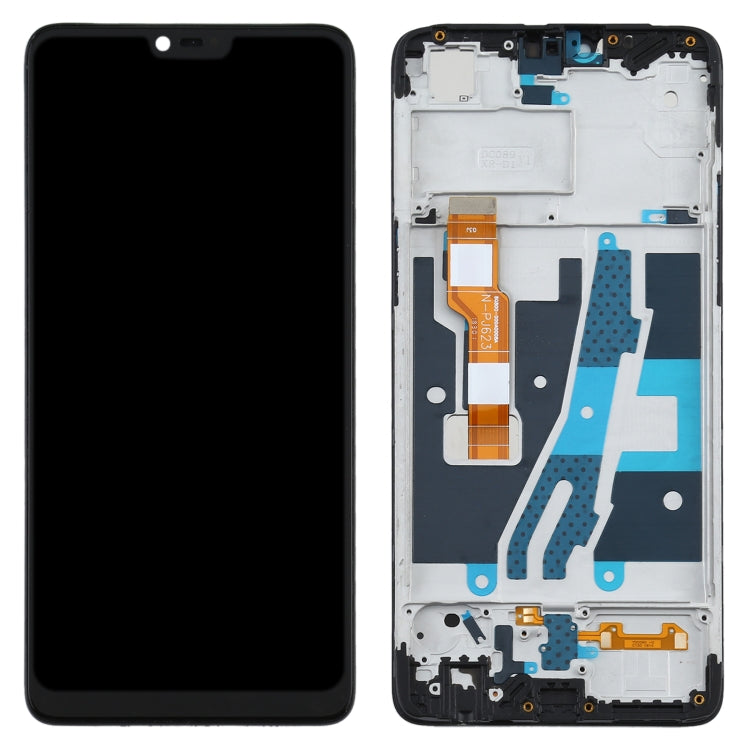 LCD Screen and Digitizer Full Assembly with Frame for OPPO A3 / F7 PADM00 CPH1837 PADT00 CPH1819 CPH1821, For OPPO A3