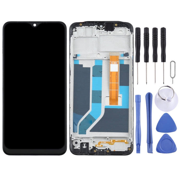 LCD Screen and Digitizer Full Assembly with Frame for OPPO A5S CPH1909 CPH1920 CPH1912, For OPPO A5S