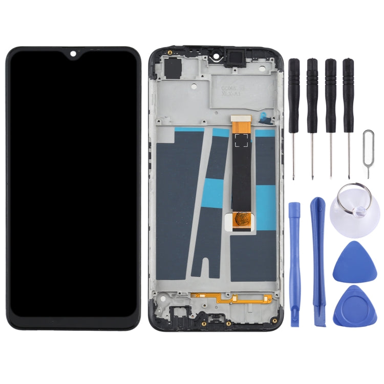 LCD Screen and Digitizer Full Assembly with Frame for OPPO A7(AX7) A7n CPH1901 CPH1903 CPH1905 PBFM00 PBFT00 PCDM00 PCDT00, For OPPO A7