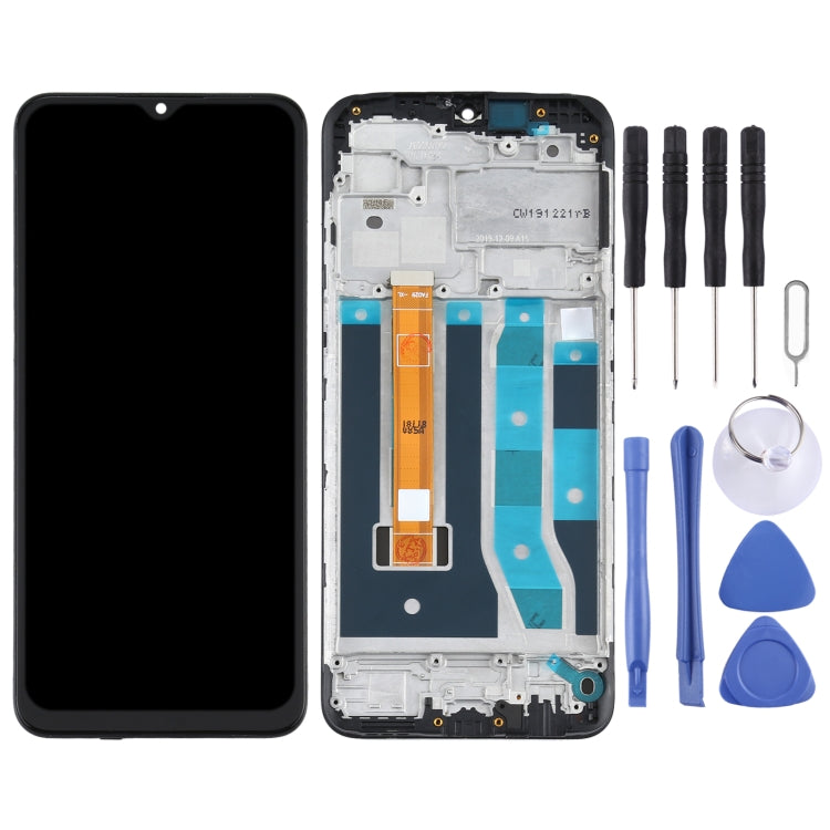 Schermo LCD e digitalizzatore assemblaggio completo con cornice per OPPO A8 PDBM00, For OPPO A8