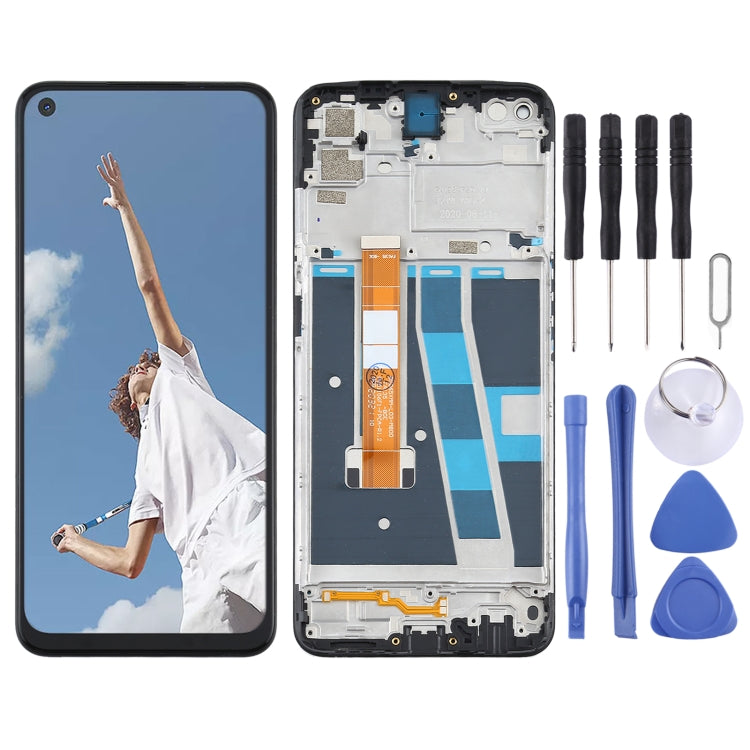 Original LCD Screen and Digitizer Full Assembly with Frame for OPPO A52/A92 CPH2061 CPH2069 PADM00 PDAM10, For OPPO A52/A92