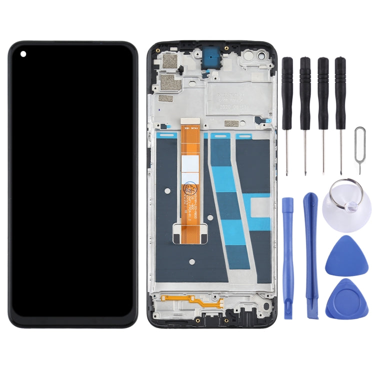 Schermo LCD originale e digitalizzatore assemblaggio completo con telaio per OPPO A52/A92 CPH2061 CPH2069 PADM00 PDAM10, For OPPO A52/A92