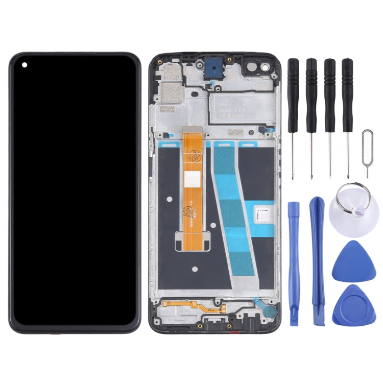 Schermo LCD originale e digitalizzatore assemblaggio completo con telaio per OPPO A72 (2020) versione LTE CPH2067, For OPPO A72