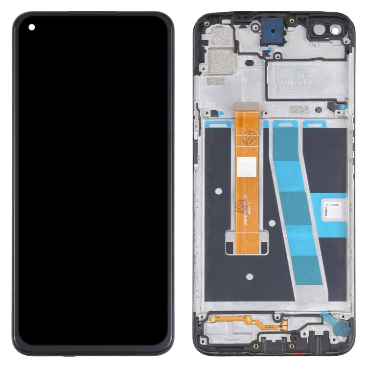 Schermo LCD originale e digitalizzatore assemblaggio completo con telaio per OPPO A72 (2020) versione LTE CPH2067, For OPPO A72