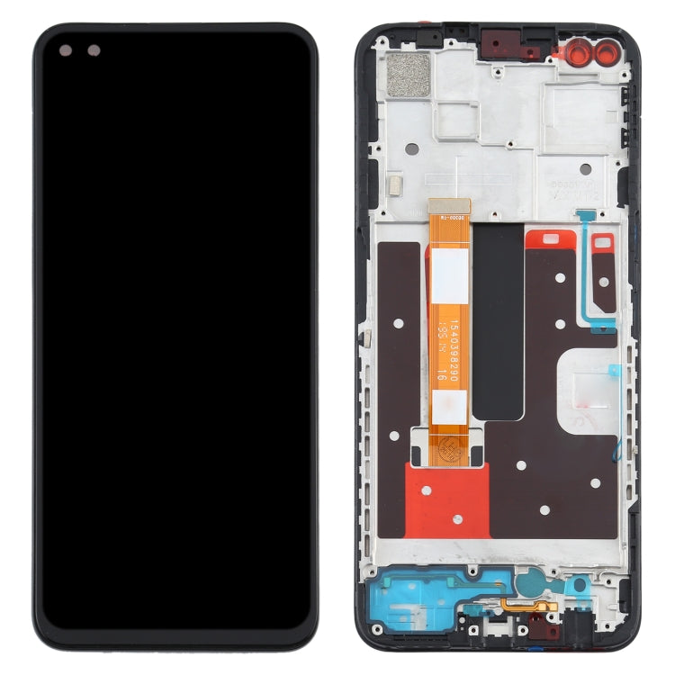 LCD Screen and Digitizer Full Assembly with Frame for OPPO A92s/Reno4 Z PDKM00, For OPPO A92s/Reno4 Z