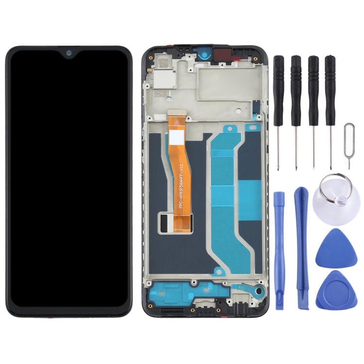 LCD Screen and Digitizer Full Assembly with Frame for OPPO Realme 3 Pro / Realme X Lite RMX1851, For OPPO Realme 3 Pro