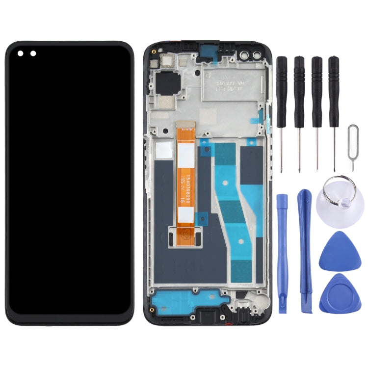 LCD Screen and Digitizer Full Assembly with Frame for OPPO Realme 6 Pro RMX2061 RMX2063, For OPPO Realme 6 Pro