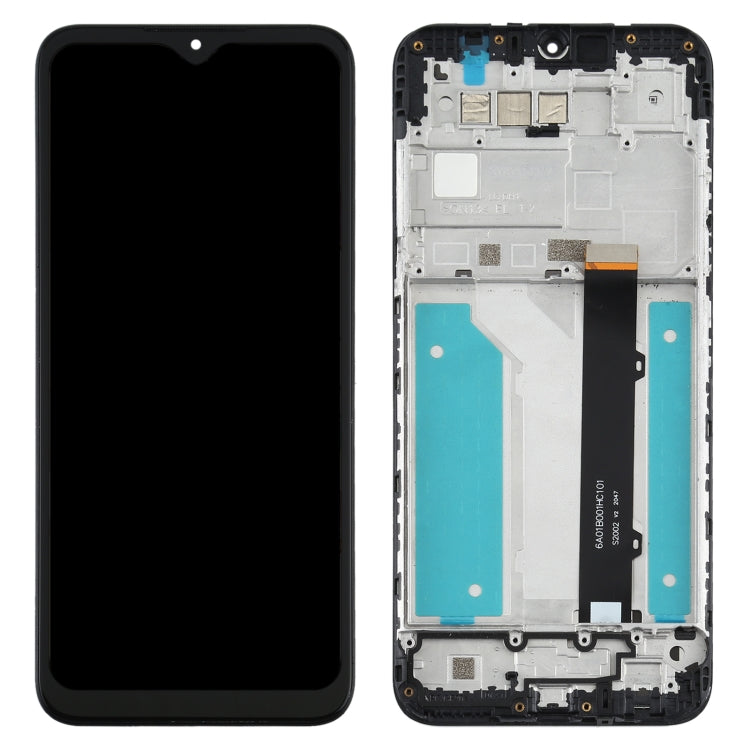 LCD Screen and Digitizer Full Assembly with Frame for LG K41s LMK410EMW, LM-K410EMW, LM-K410, For LG K41s