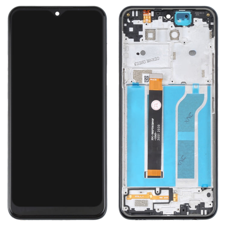 Schermo LCD e digitalizzatore assemblaggio completo con cornice per LG K51 LM-Q510N, For LG K51