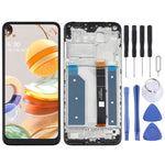 LCD Screen and Digitizer Complete Assembly with Frame for LG Q61, For LG Q61
