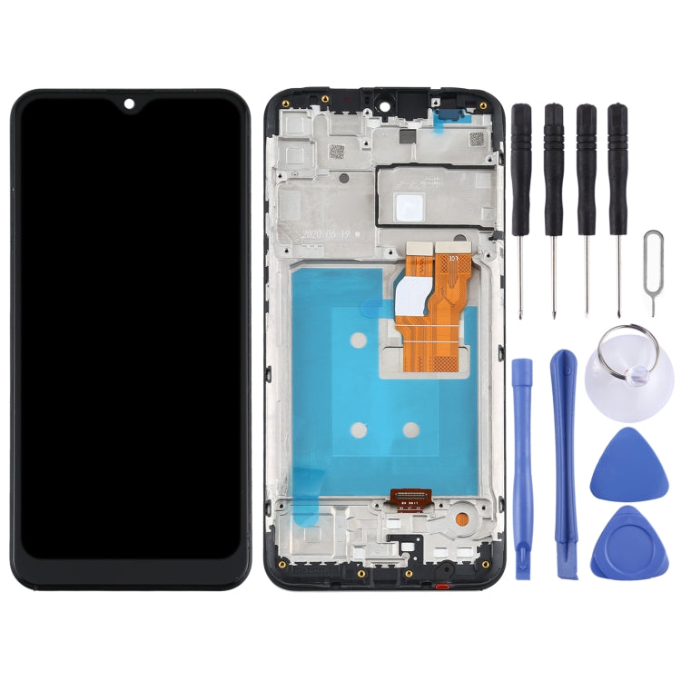 LCD Screen and Digitizer Full Assembly with Frame for LG K22 LMK200Z, LMK200E, LMK200B, LM-K200, For LG K22