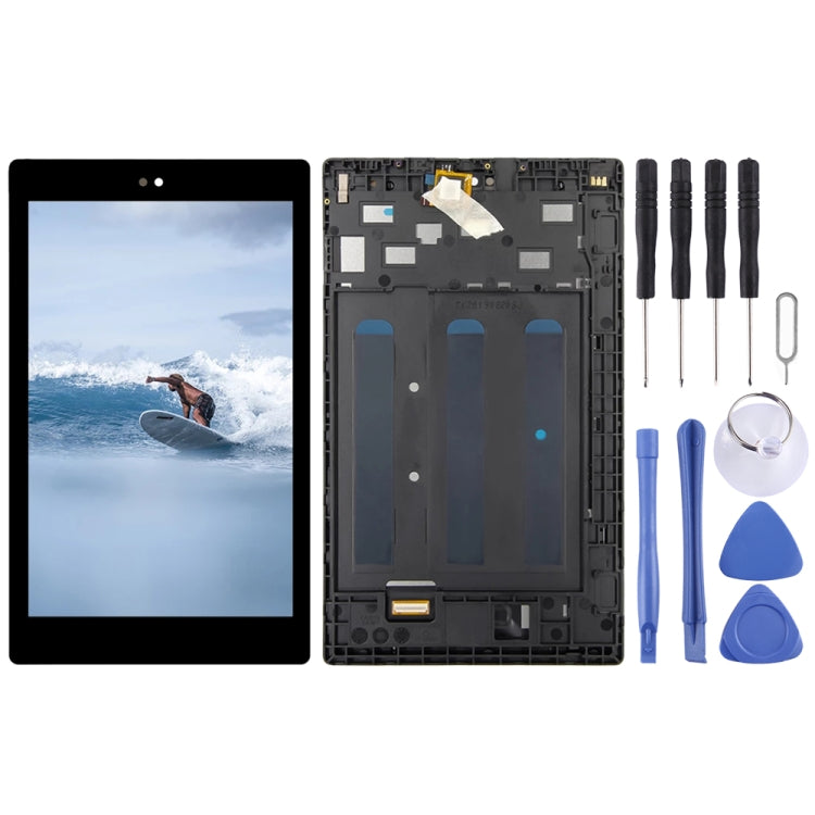 Schermo LCD e digitalizzatore assemblaggio completo con cornice per Amazon Fire HD 8 (2018) 8a generazione L5S83A, For Amazon Fire HD 8 (2018)