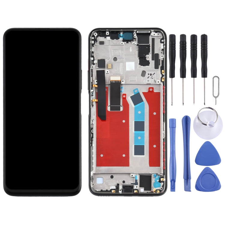 Schermo LCD e digitalizzatore assemblaggio completo con cornice per Huawei Honor X10 5G, For Huawei Honor X10 5G