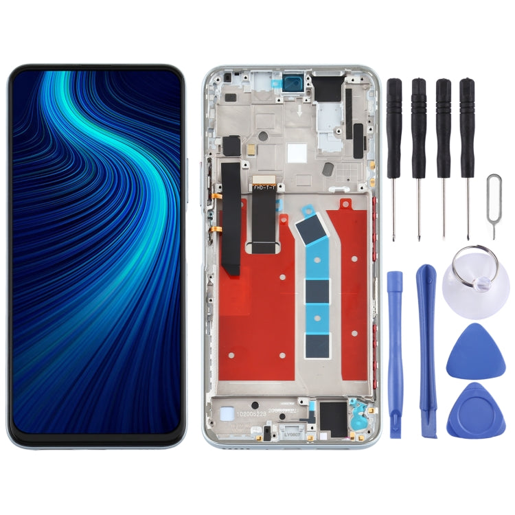 LCD Screen and Digitizer Full Assembly with Frame for Huawei Honor X10 5G, For Huawei Honor X10 5G