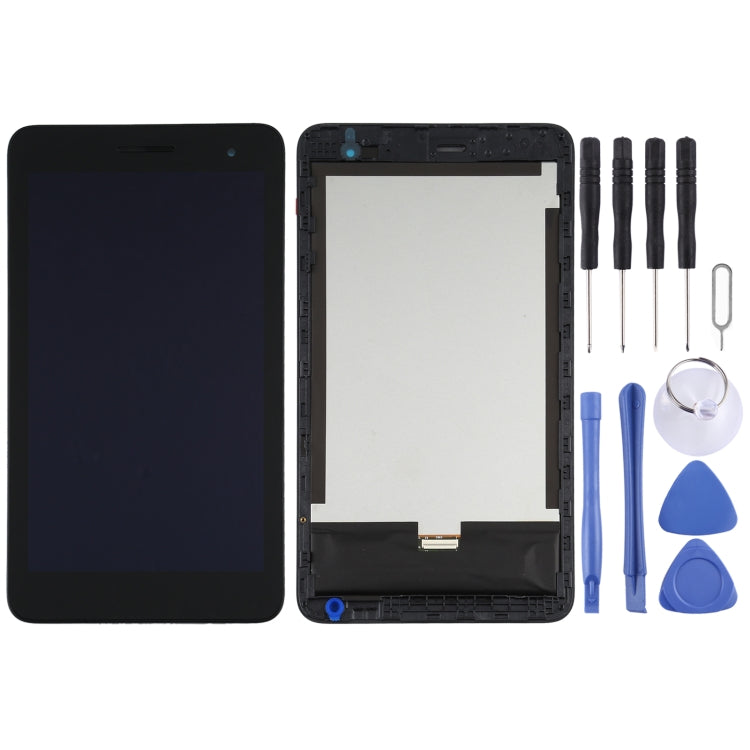 Schermo LCD e digitalizzatore assemblaggio completo con cornice per Huawei MediaPad T1 7.0 / Honor Play MediaPad T1 T1-701, For Huawei MediaPad T1 7.0