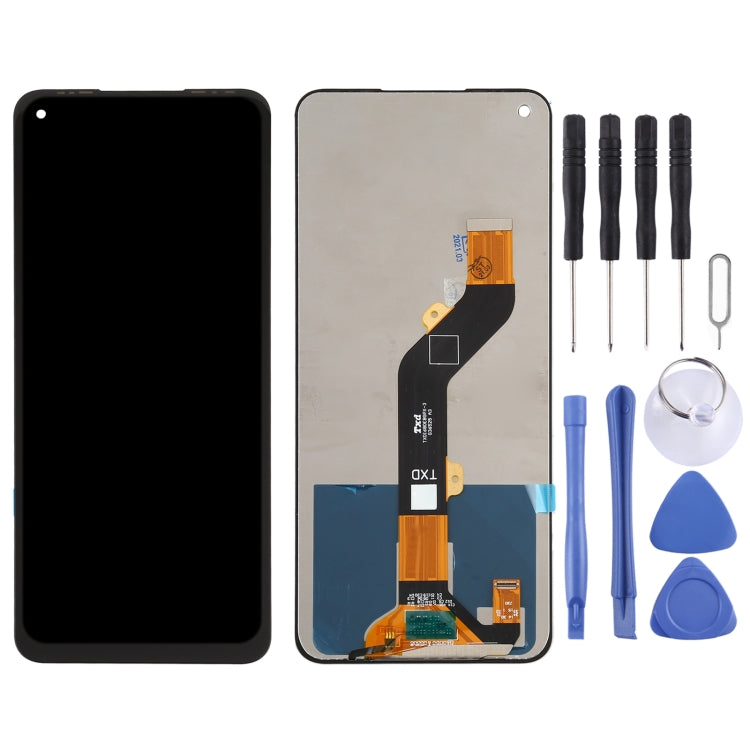 LCD Screen and Digitizer Full Assembly for Tecno Spark 6 KE7, For Tecno Spark 6