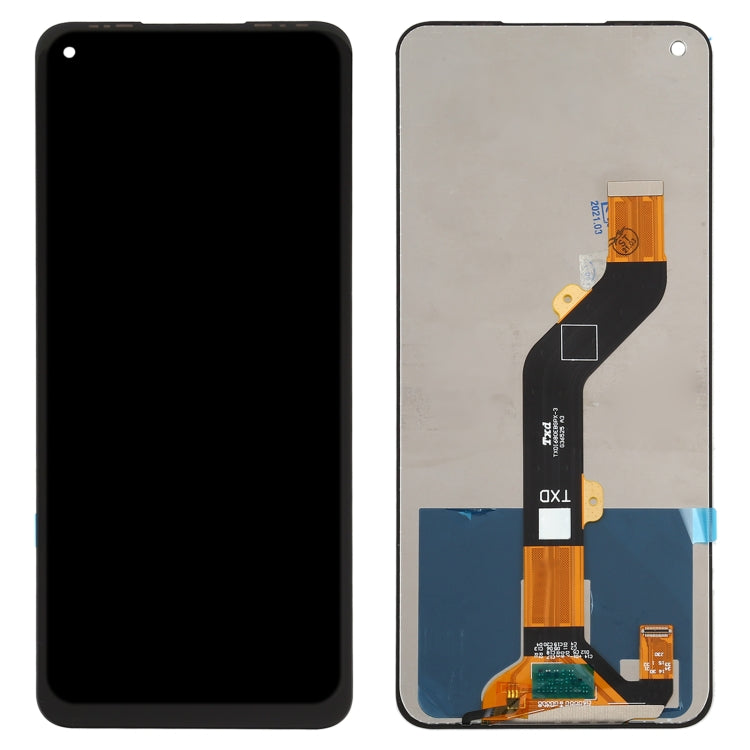 LCD Screen and Digitizer Full Assembly for Tecno Spark 6 KE7, For Tecno Spark 6