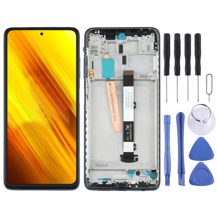 Original LCD Screen and Digitizer Full Assembly with Frame for Xiaomi Poco X3 NFC / Poco X3, For Xiaomi Poco X3 NFC / Poco X3(Original)