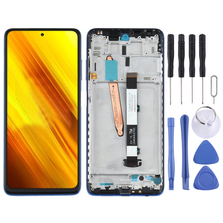 Original LCD Screen and Digitizer Full Assembly with Frame for Xiaomi Poco X3 NFC / Poco X3, For Xiaomi Poco X3 NFC / Poco X3(Original)