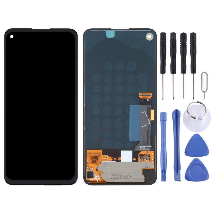 Original LCD Screen and Digitizer Full Assembly for Google Pixel 4a G025J, For Google Pixel 4a