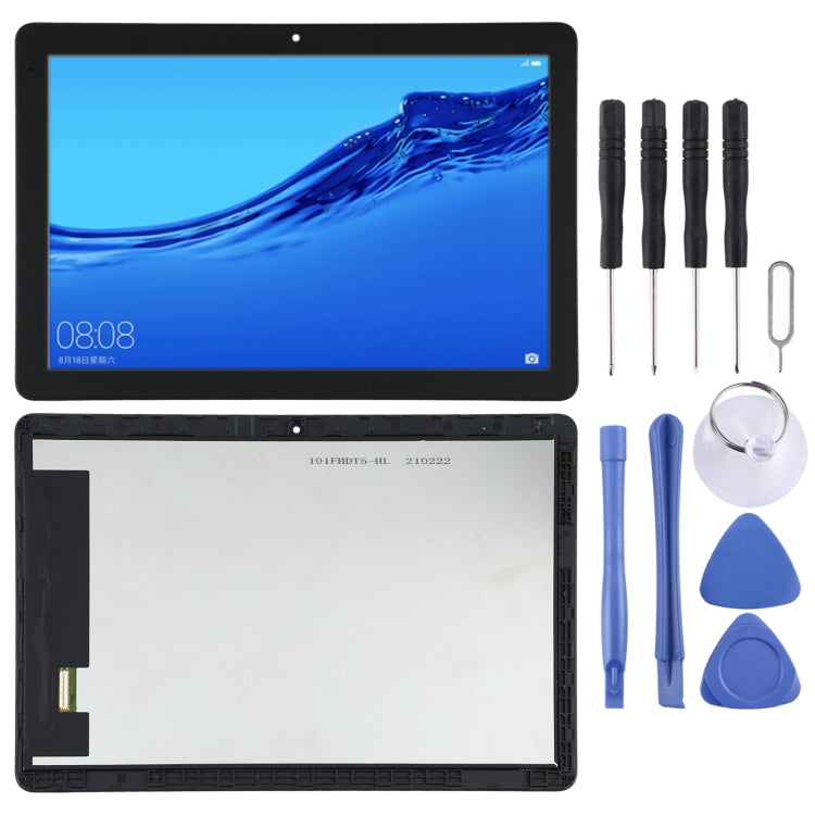 Schermo LCD e digitalizzatore assemblaggio completo con cornice per Huawei MediaPad T5 AGS2-W09/AGS-W19, For Huawei MediaPad T5