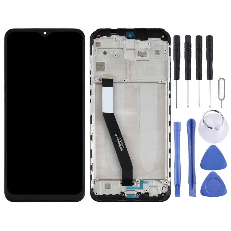 Schermo LCD e digitalizzatore assemblaggio completo con cornice per Xiaomi Redmi 9 M2004J19G M2004J19C, For Xiaomi Redmi 9