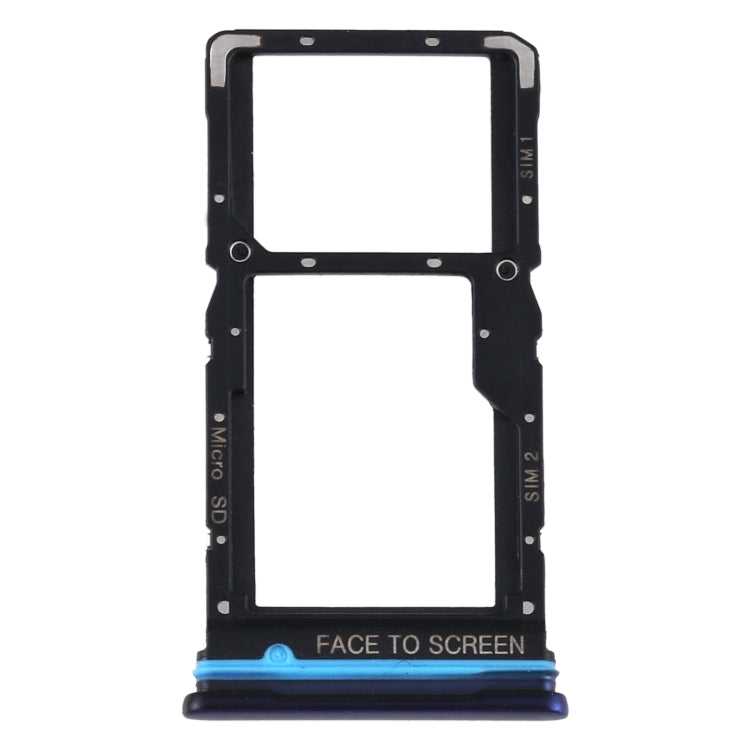 SIM Card Tray + SIM Card Tray/Micro SD Card Tray for Xiaomi Redmi Note 9 Pro 5G M2007J17C, For Xiaomi Redmi Note 9 Pro 5G