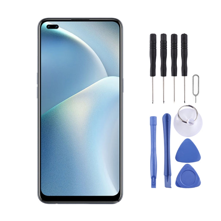 Schermo LCD e digitalizzatore in materiale Super AMOLED originale assemblaggio completo per OPPO A93/Reno4 F CPH2121, For OPPO A93(AMOLED)