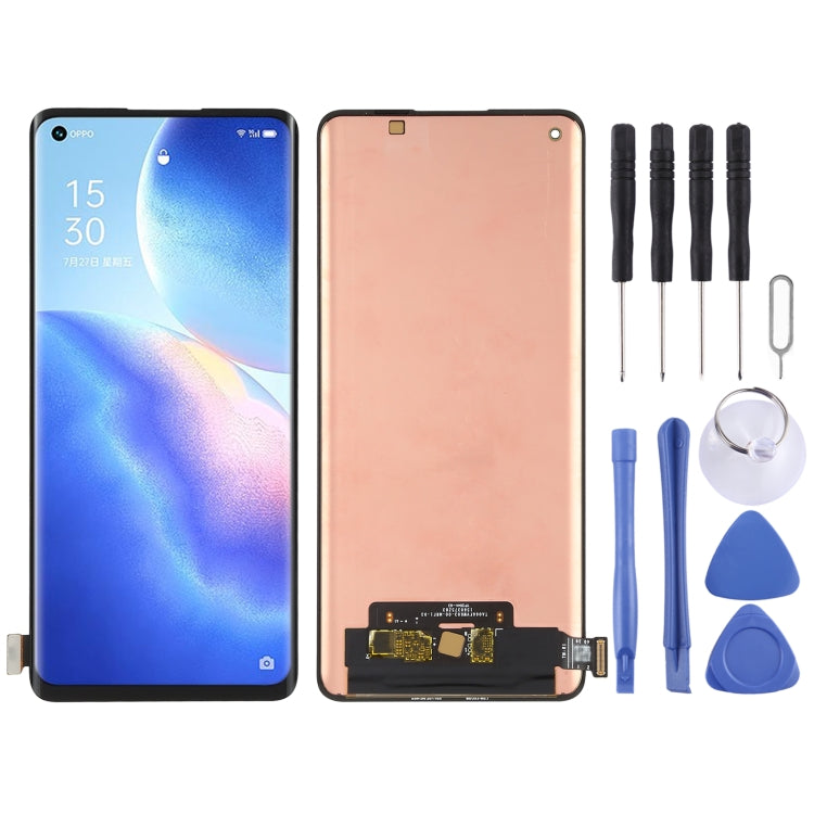 Original Super AMOLED LCD Screen and Digitizer Full Assembly for OPPO Reno5 Pro 5G / Reno5 Pro+ 5G / Find X3 Neo PDSM00, PDST00, CPH2201,PDRM00, PDRT00, For OPPO Reno5 Pro 5G(AMOLED)