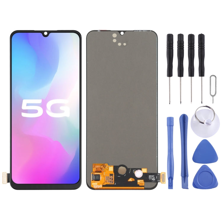 Schermo LCD e digitalizzatore in materiale AMOLED originale assemblaggio completo per Vivo Y73s / X50e / Y70 / S7e V1930 V2031A, For Vivo Y73s (AMOLED)