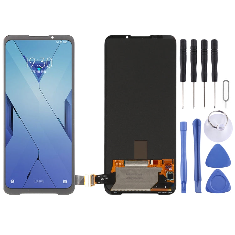 Original AMOLED Material LCD Screen and Digitizer Full Assembly for Xiaomi Black Shark 3S, For Xiaomi Black Shark 3S(AMOLED Material)