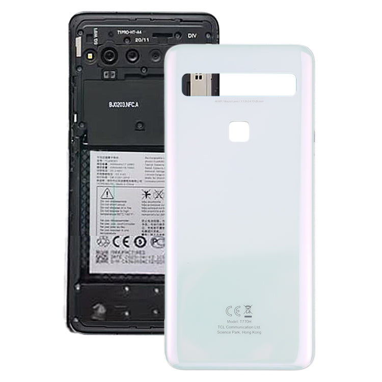 Original Battery Back Cover for TCL 10L (10 Lite) T770H, For TCL 10L, For TCL 10L (10 Lite)(White)