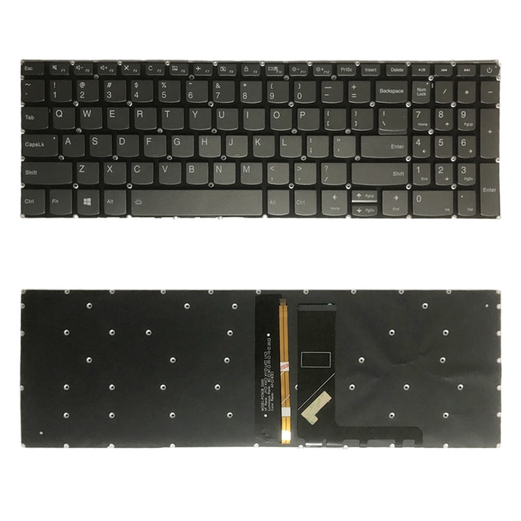 US Version Keyboard with Backlight for Lenovo IdeaPad 320-15 320-15ABR 320-15AST 320-15IAP, For Lenovo IdeaPad 320-15ABR(with Backlight)