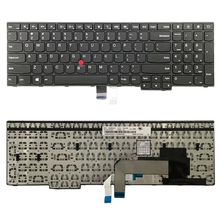 Tastiera versione USA per laptop Lenovo Thinkpad E550 E550C E555 E560 E565 00HN074, For Lenovo Thinkpad E550