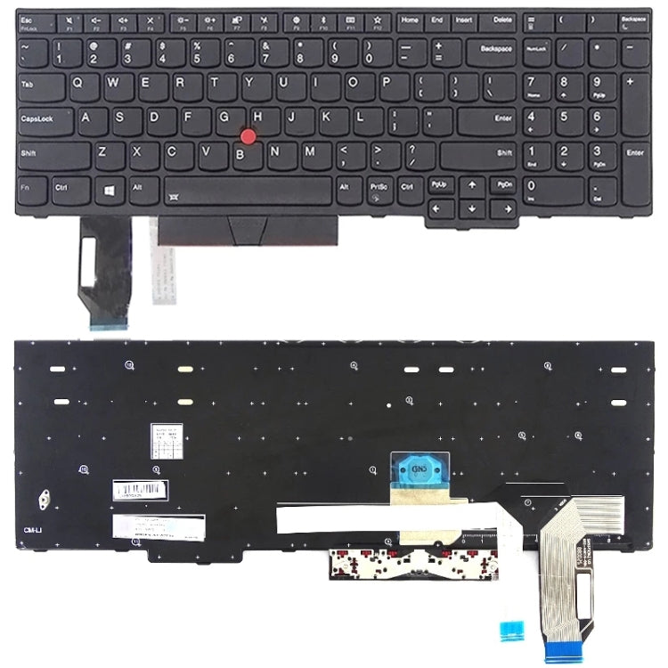 US Version Keyboard for Lenovo Thinkpad E580 E585 E590 E595 T590 P53S L580 L590 P52 P72 P53 P73, For Lenovo Thinkpad E580 (Black), For Lenovo Thinkpad E580 (Silver)