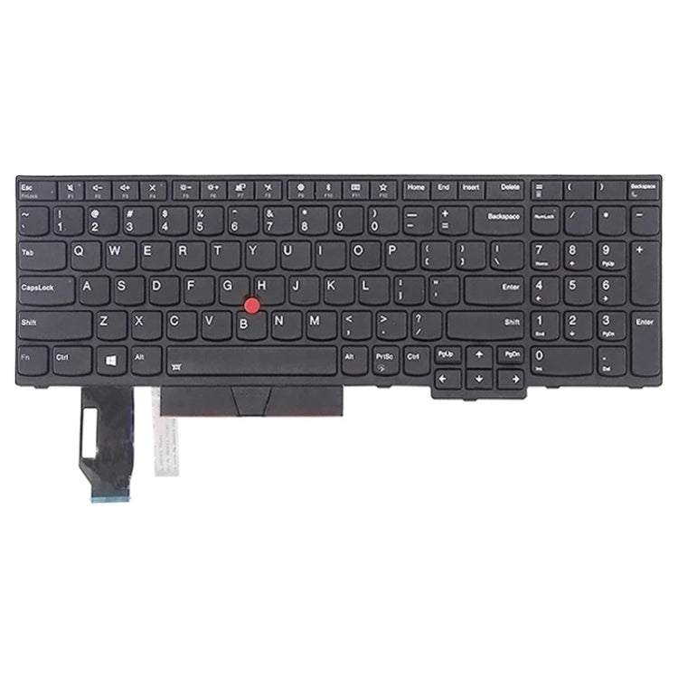 US Version Keyboard for Lenovo Thinkpad E580 E585 E590 E595 T590 P53S L580 L590 P52 P72 P53 P73, For Lenovo Thinkpad E580 (Black), For Lenovo Thinkpad E580 (Silver)