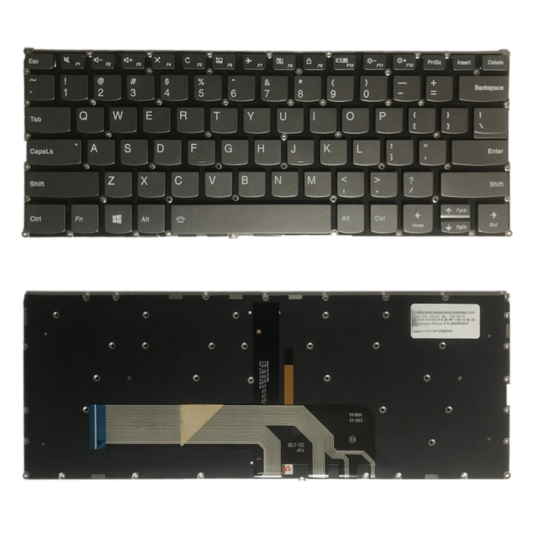 Tastiera versione USA con retroilluminazione per Lenovo Yoga 730-13IKB 730-13IWL 730-15IKB 730-15IWL 530-14 530-14IKB FLEX6-14, For Lenovo Yoga 730-13IKB