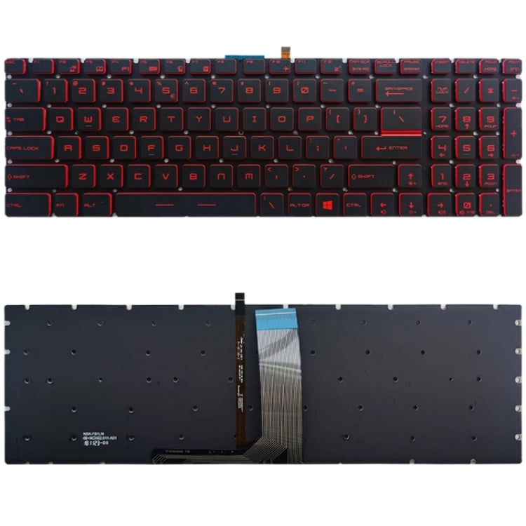 US Version Backlit Keyboard for MSI GT62 GT72 GE62 GE72 GS60 GS70 GL62 GL72 GP62 GT72S GP72 GL63 GL73, For MSI GT62 (Red), For MSI GT62(White)