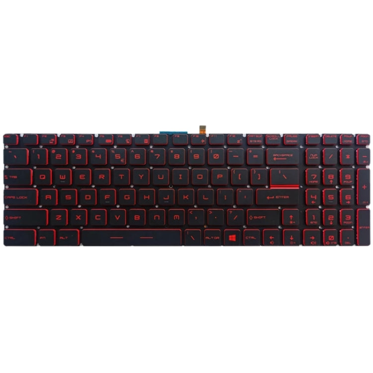 Tastiera versione USA con retroilluminazione per MSI GT62 GT72 GE62 GE72 GS60 GS70 GL62 GL72 GP62 GT72S GP72 GL63 GL73, For MSI GT62 (Red), For MSI GT62(White)