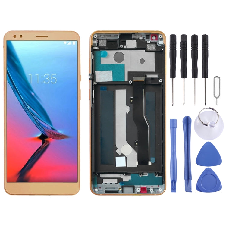 LCD Screen and Digitizer Full Assembly with Frame for ZTE Blade V9 V0900, For ZTE Blade V9