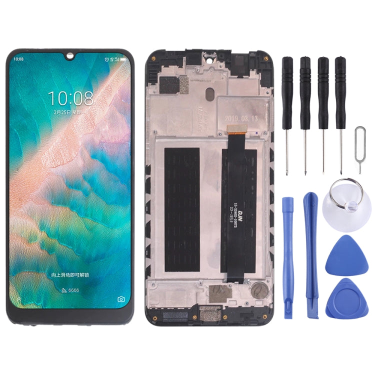 LCD Screen and Digitizer Full Assembly with Frame for ZTE Blade V10, For ZTE Blade V10