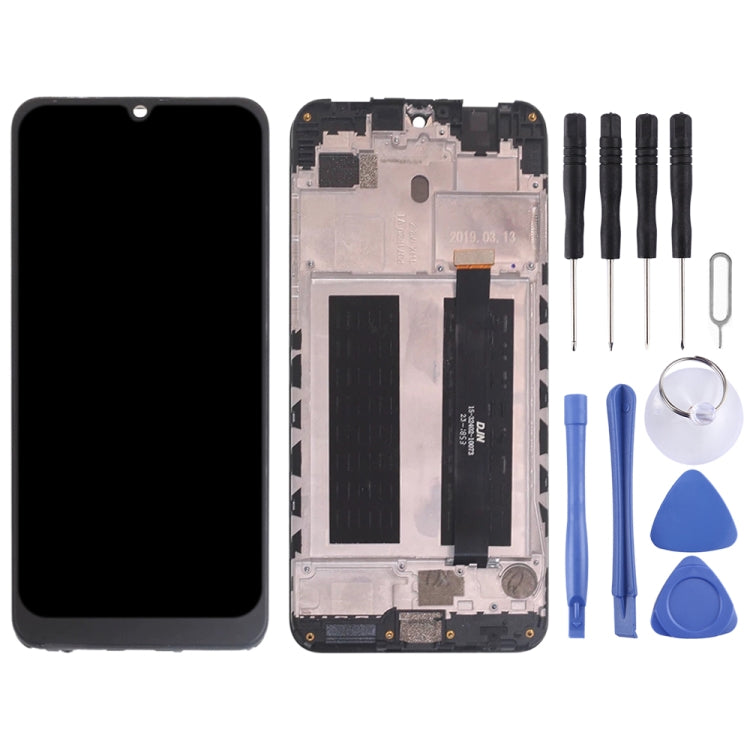 LCD Screen and Digitizer Full Assembly with Frame for ZTE Blade V10, For ZTE Blade V10